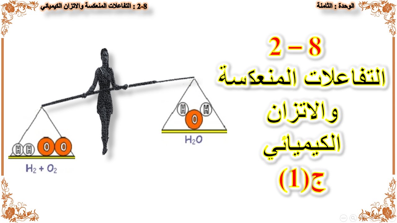 كيمياء صف عاشر // التفاعلات المنعكسة والاتزان الديناميكي (منهج كامبريدج)  ج1