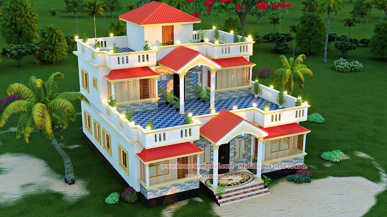 6 Bedroom Duplex House Design 2023 | 48/22
