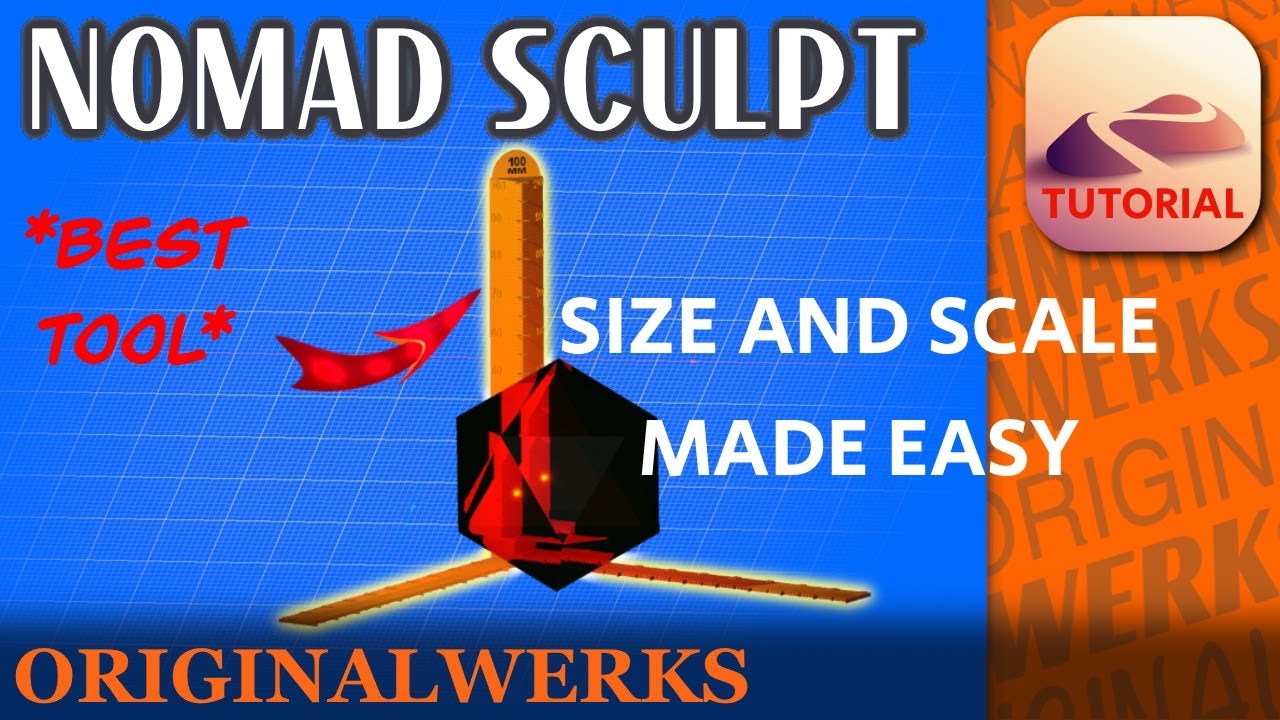 Учебное пособие по Nomad Sculpt: понимание масштаба в Nomad Sculpt