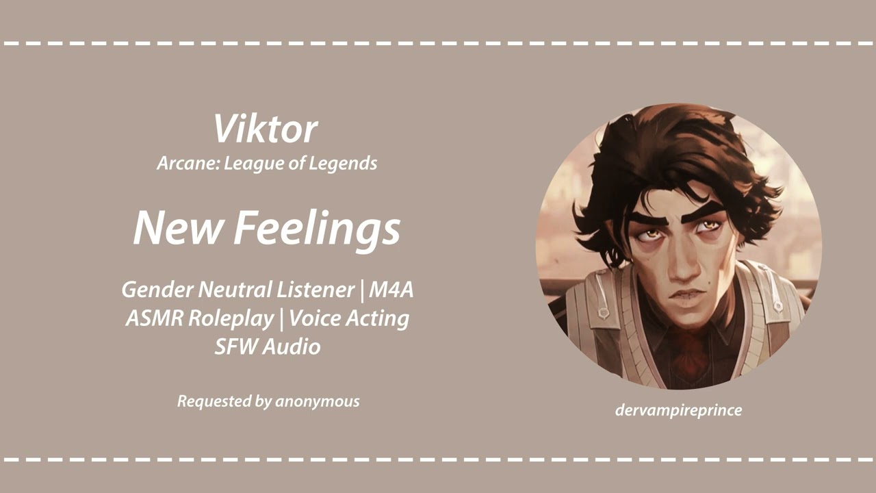 ASMR | Arcane - Viktor Confesses His Feelings To You [M4A] [Romantic] [Confession] [First kiss]