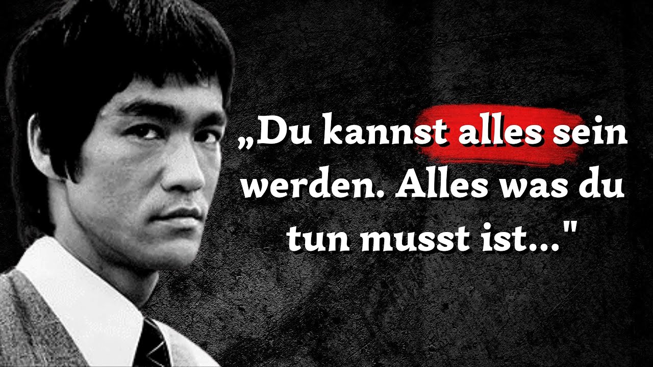 Die KLÜGSTEN Zitate von Bruce Lee die du besser so FRÜH wie möglich kennen solltest!