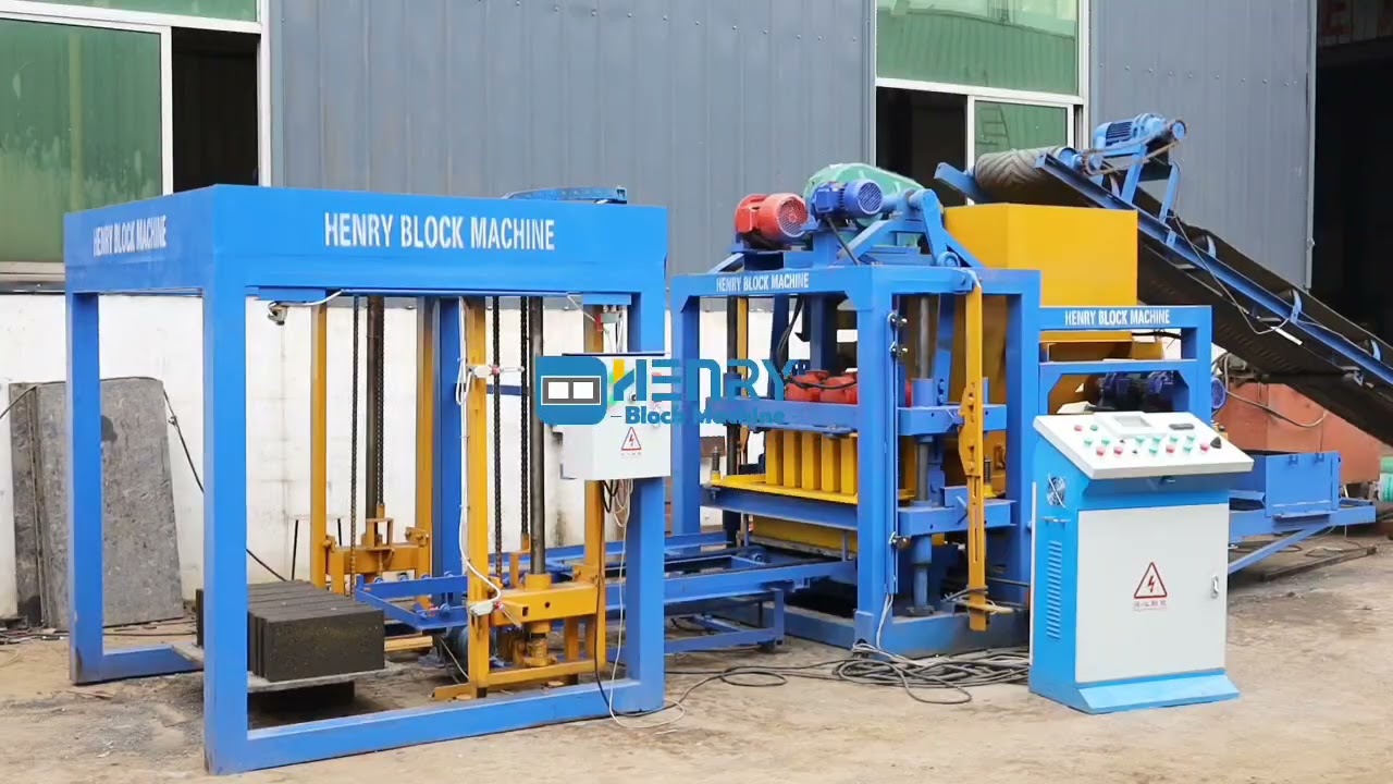 Línea de producción completa de la máquina para fabricar bloques de adoquín QT4-25