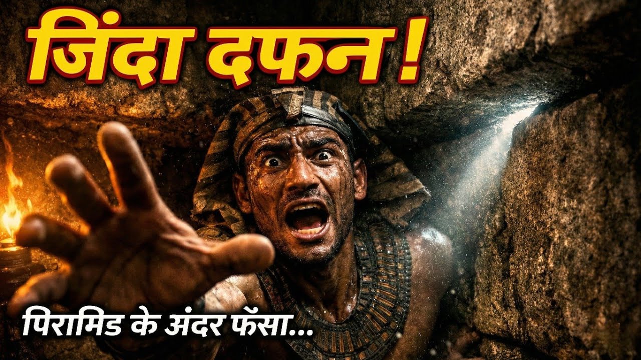 पिरामिड के अंदर उसे जिंदा बंद कर दिया गया… फिर 8 इंच के रास्ते से चमत्कार!