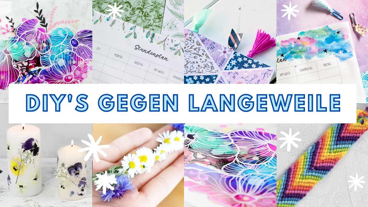 Einfache Bastelideen / Beschäftigungsideen gegen Langeweile in den Sommerferien für Zuhause