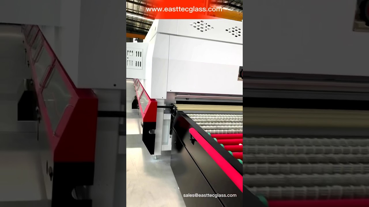 Tempered glass making machine easttec glass tempering furnace