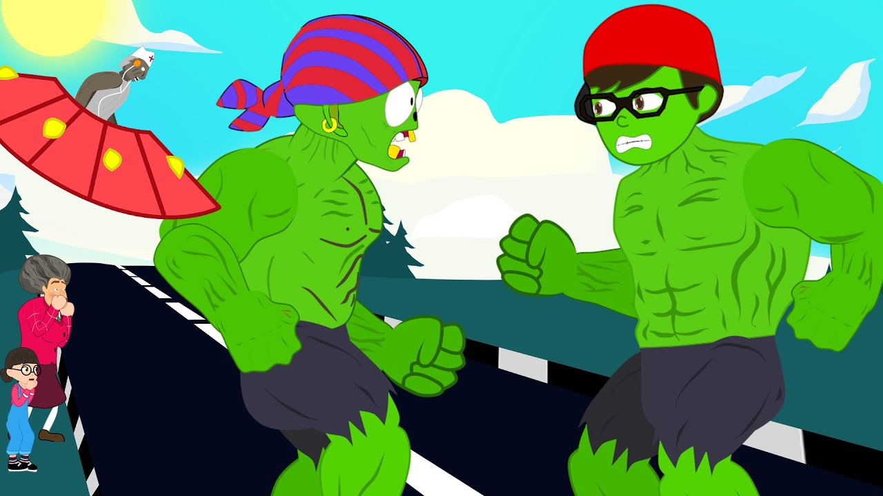 NickHulk vs Zombie nick love Tani Scary Teacher , Doctor Granny Animation