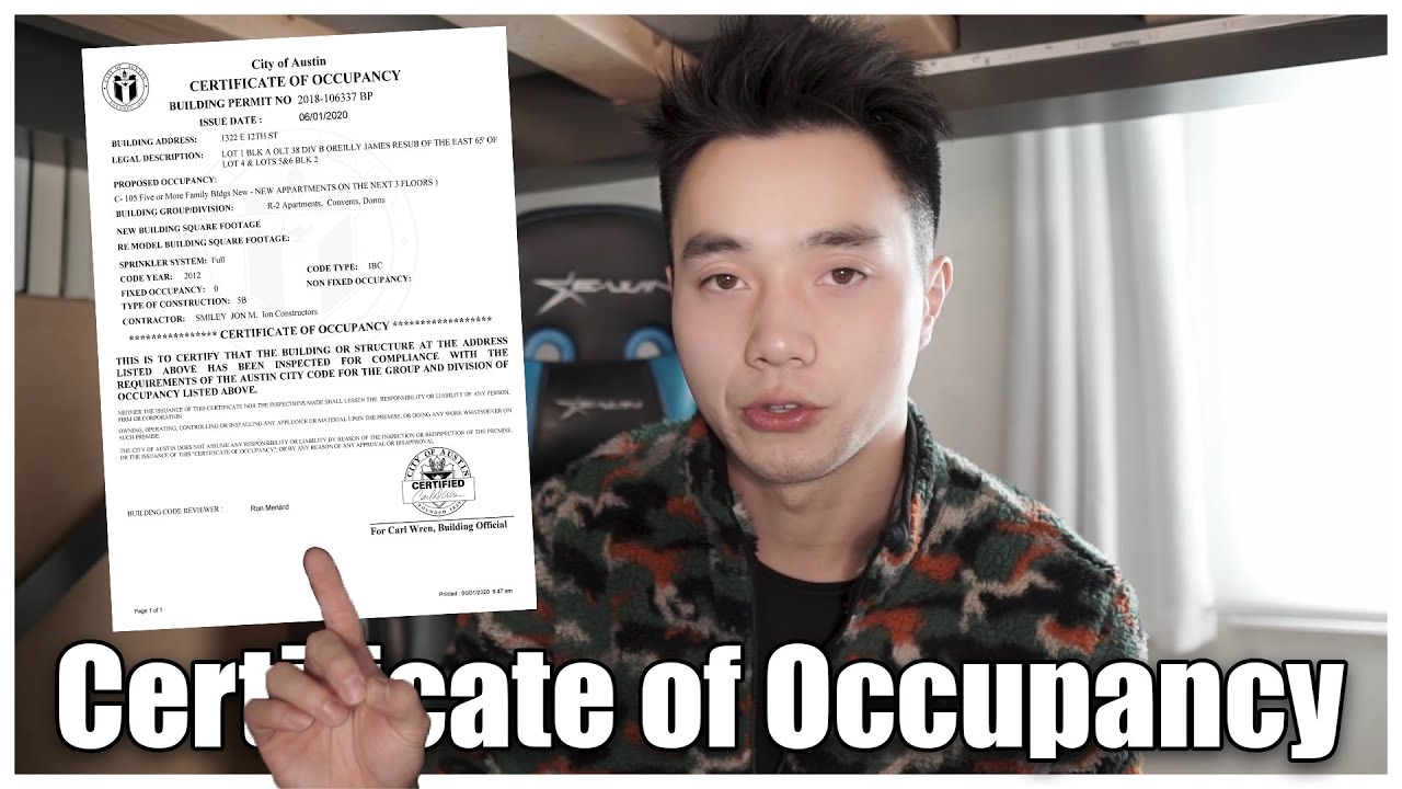 How to Obtain Certificate of Occupancy!