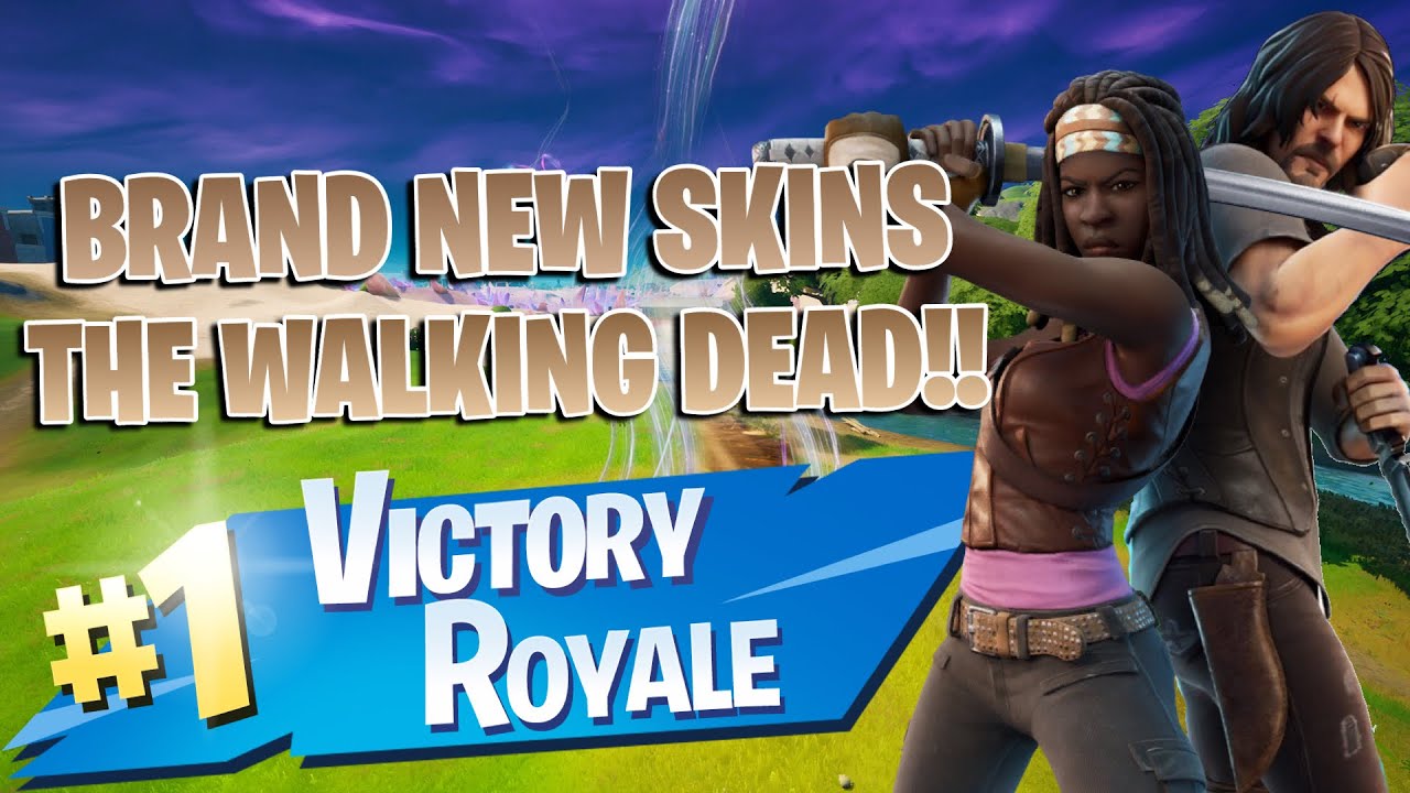 New Walking Dead Skins!! Daryl Dixon And Michonne!! - Fortnite: Battle Royale Gameplay!!