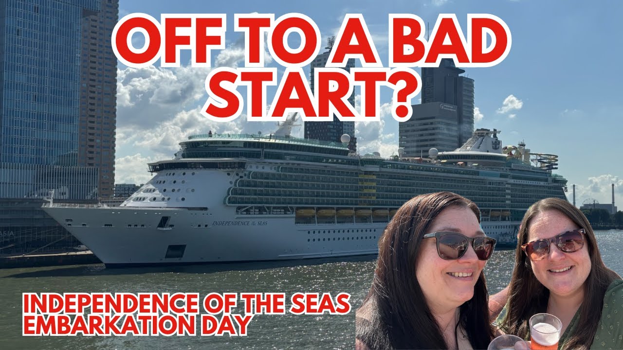 День 1 Независимости морей - День посадки в наш первый круиз Royal Caribbean - Плохое начало?!