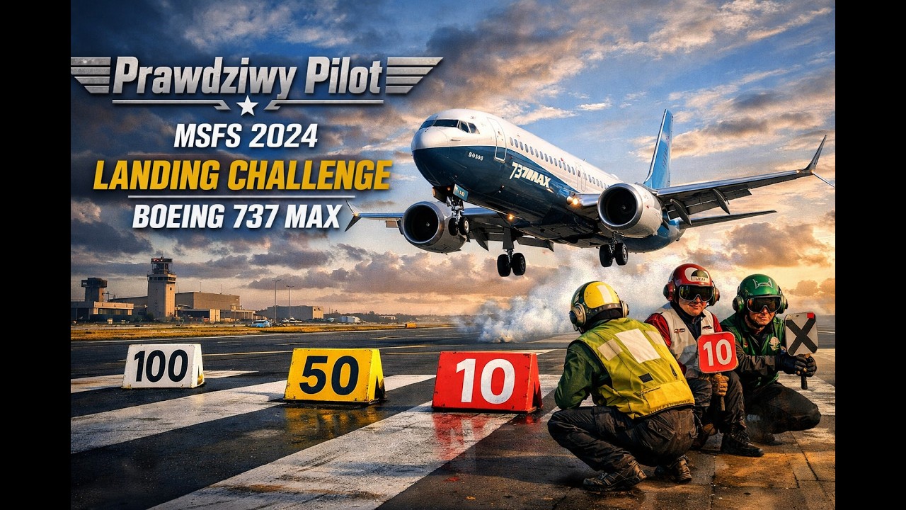 Prawdziwy Pilot Boeing 737 MAX MSFS 2024 bijemy rekord Świata na żywo ! TOP 1 challange
