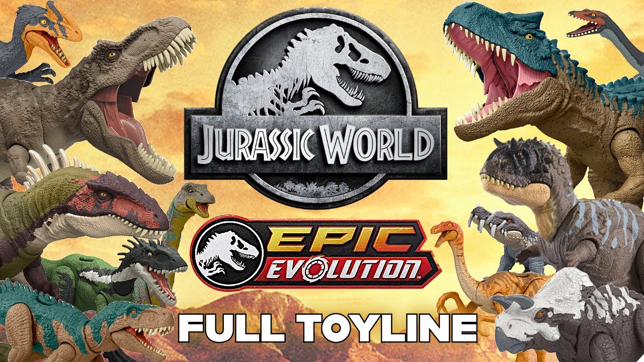 Jurassic World Epic Evolution ENTIRE Toyline Review + Scan Codes!