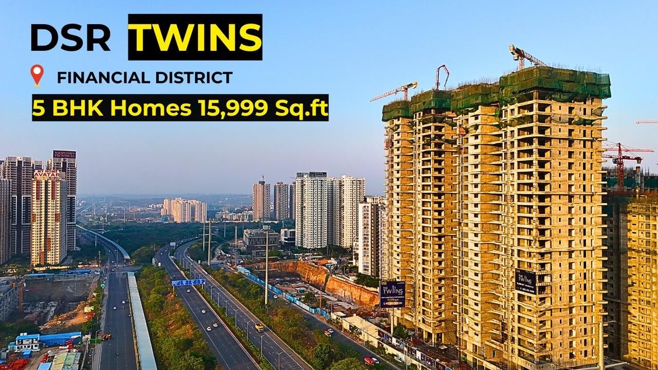 🏙️ DSR The Twins | 5 BHK Ultra-Luxury Flats Near Financial District 💎 | Hyderabad