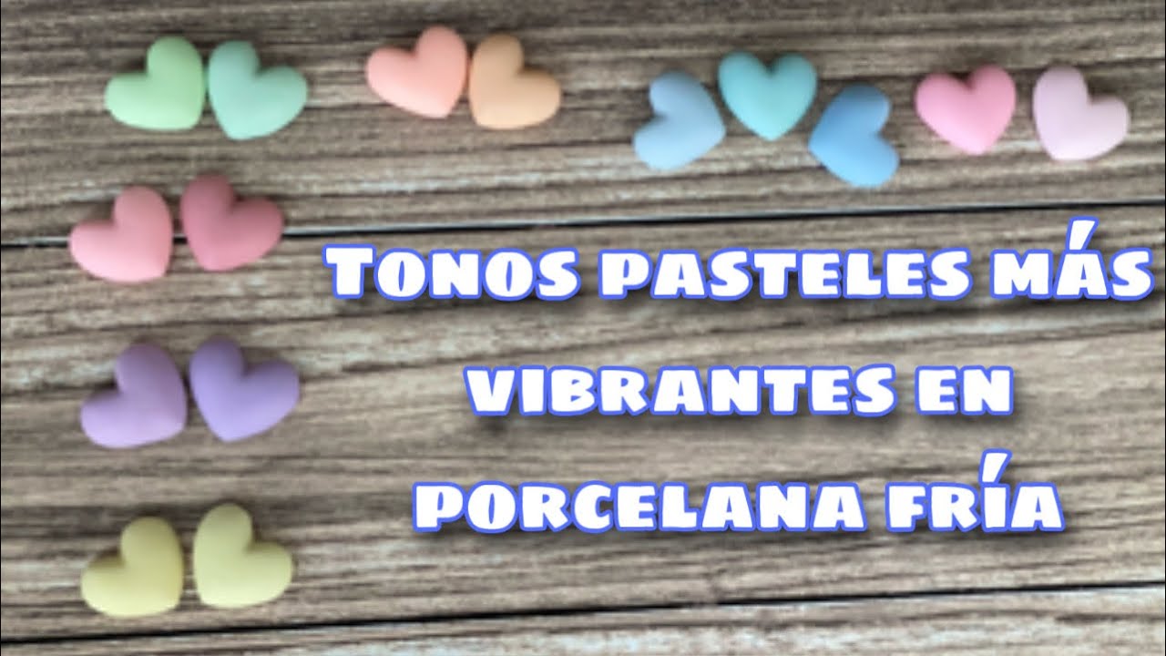 COMO LOGRAR COLORES VIBRANTES / BRILLANTES TONO PASTEL EN PORCELANA FRIA.  PORCELANA  PRINCIPIANTES