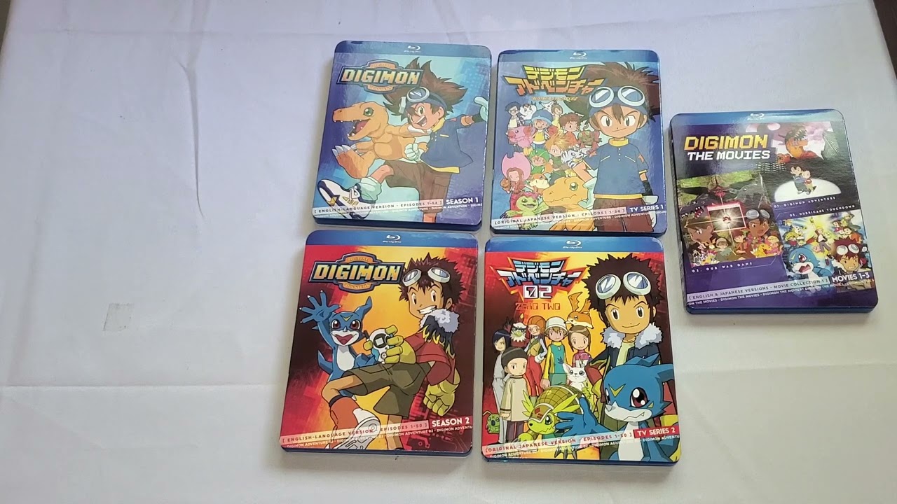 Digimon Adventure 01 & 02 English & Japanese Blu-Ray Comparisons