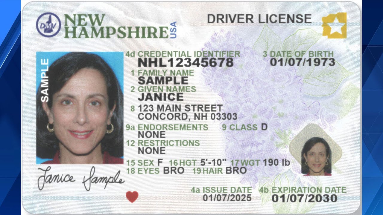 New Hampshire unveils new design for driver's licenses, ID cards
