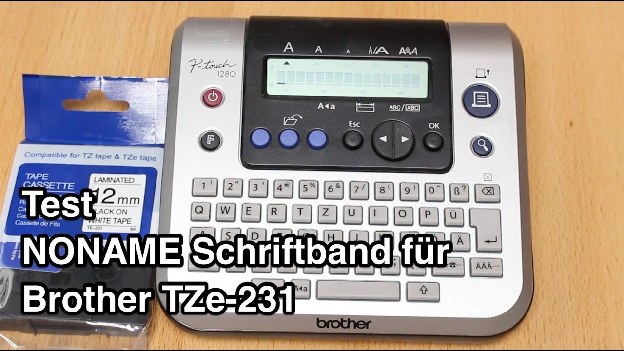 Test NONAME Schriftband für Brother TZe-231 | Tze Schriftband | Brother Schriftband