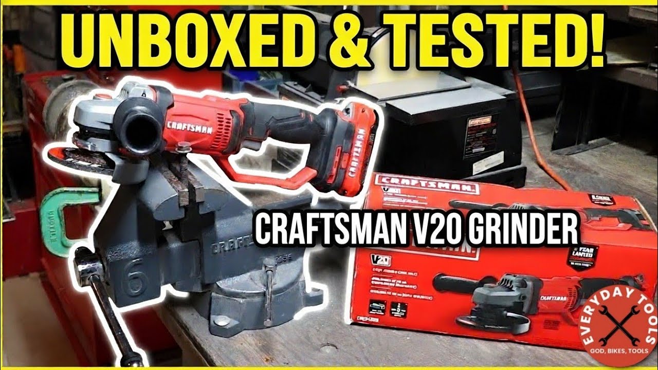 NEW! Craftsman V20 Angle Grinder Unboxing and Review