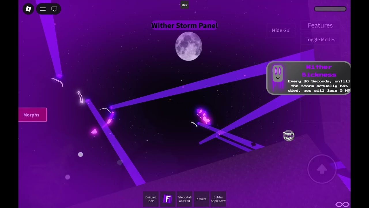 Trying bubba's wither storm script