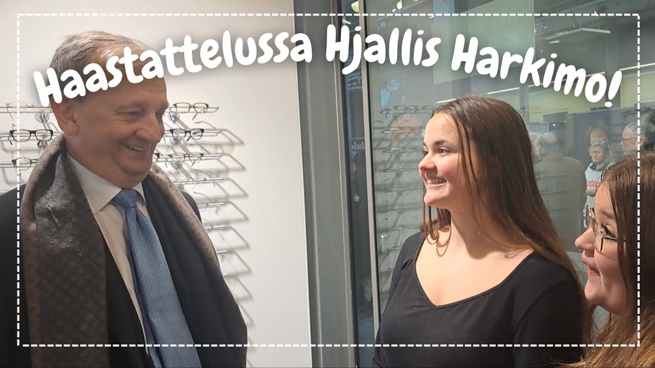 Presidenttiehdokas Hjallis Harkimo lasten haastattelussa (Elina Sofia)