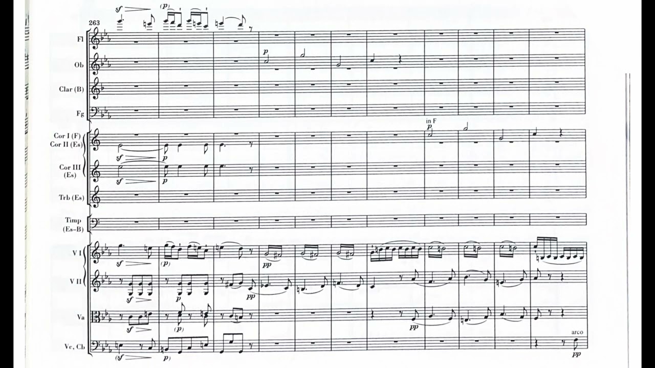 【Scrolling Score】Beethoven Symphony No. 3 in E-Flat Major, Op. 55 