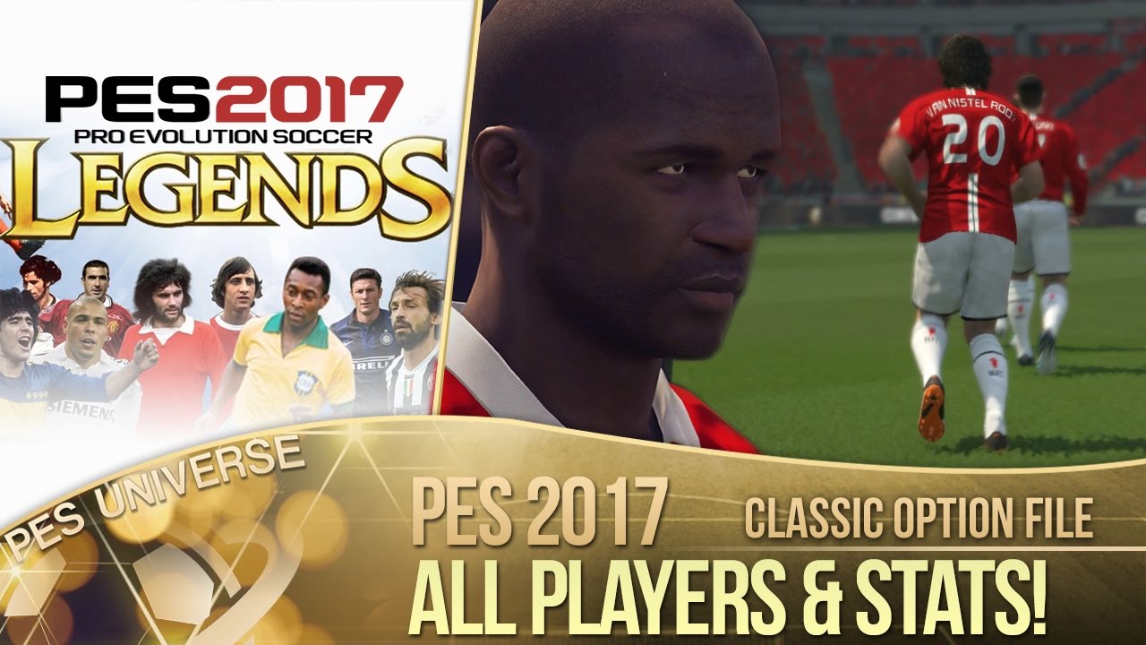 [TTB] Файл опций Classic Legends для PES 2017 &mdash; все команды, игроки и статистика!