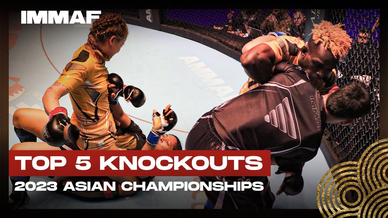 Top 5 Asian MMA Knockouts | 2023 Asian Championships | IMMAF