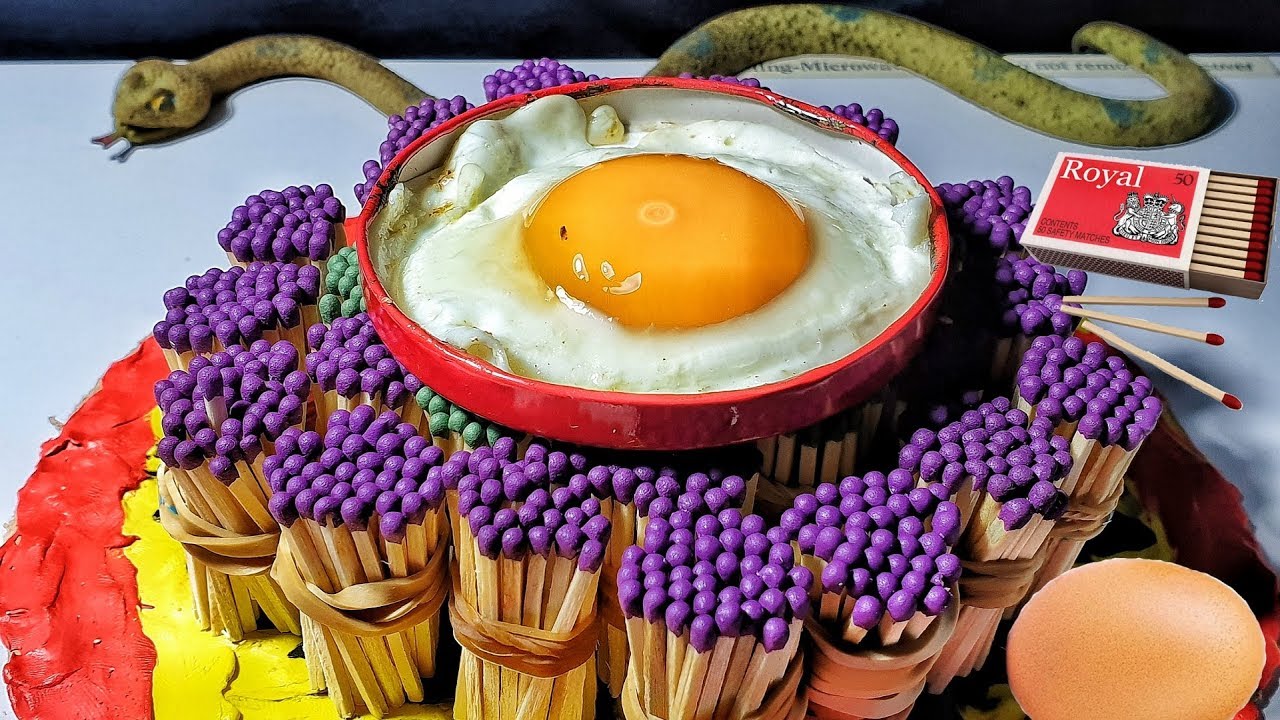 10.000 MATCHES vs EGG EXPERIMENT/ what will happen?