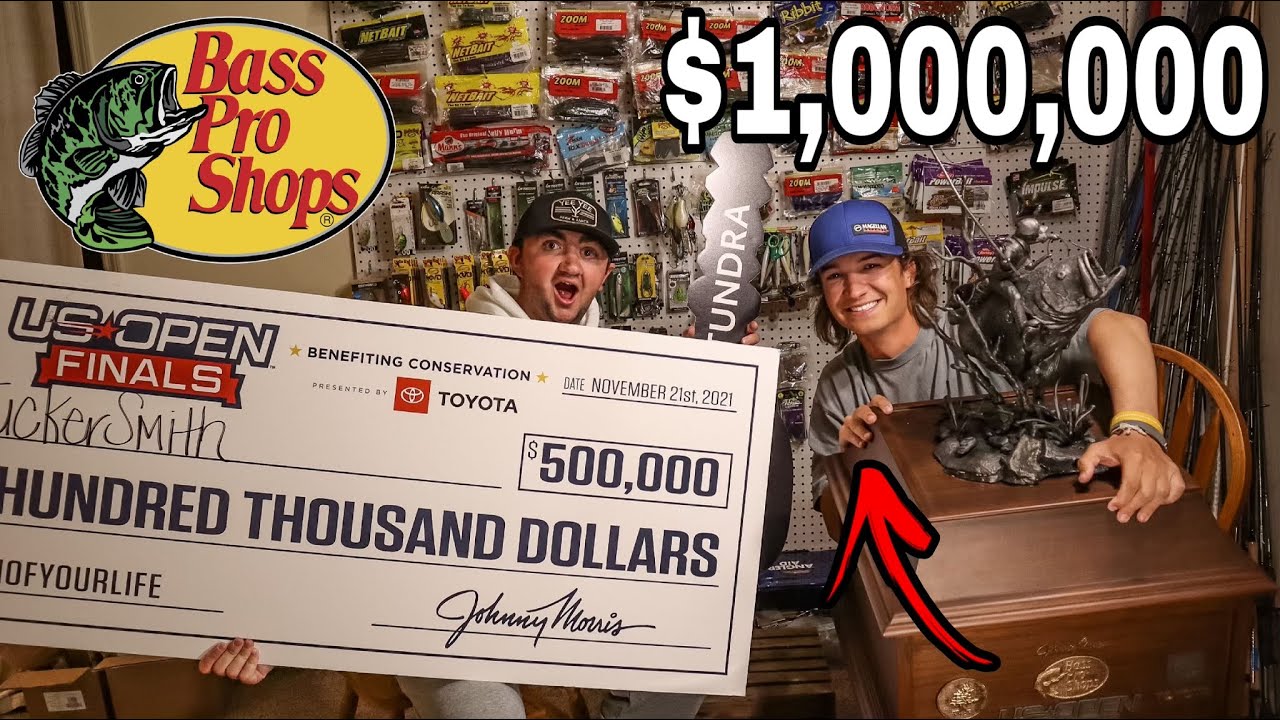 HE WON $1,000,000 FROM BASS FISHING.