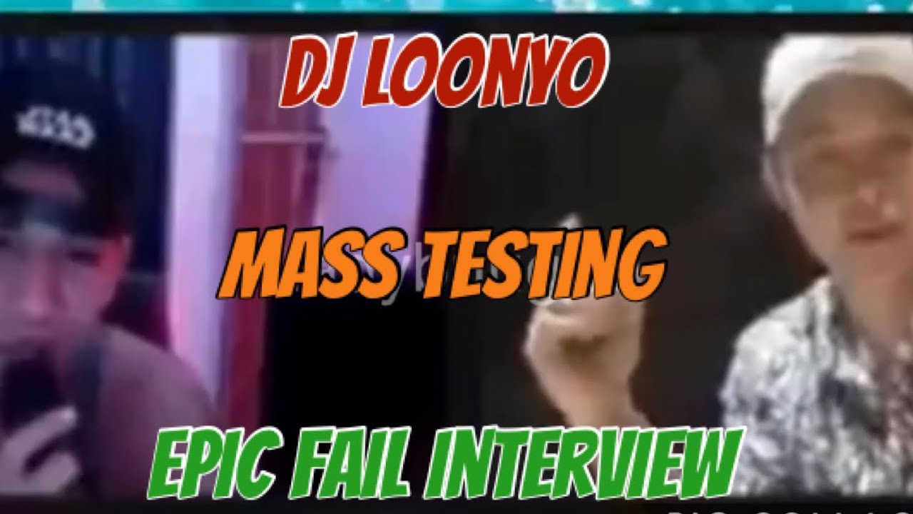 DJ LOONYO ON MASS TESTING INTERVIEW VIRAL 2020| IINUMIN DAW