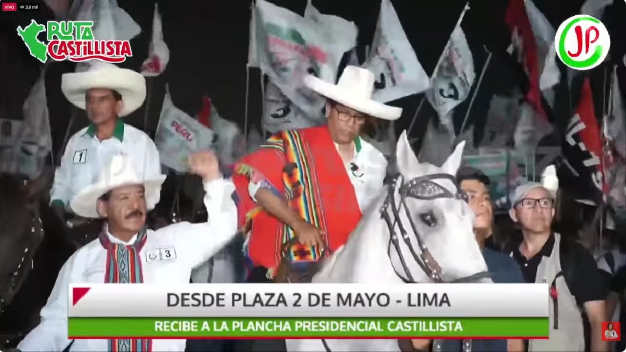 PLAZA 2 DE MAYO-LIMA | ROBERTO SANCHEZ PRESIDENTE!! MULTITUDINARIO MITIN EL PUEBLO AL GOBIERNO