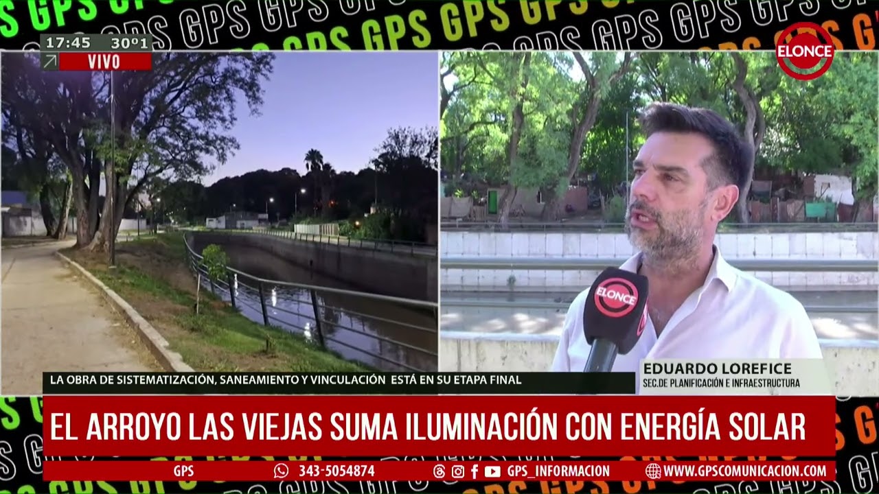 El arroyo Las Viejas suma iluminación con energía solar-ELONCE-10/02/2026