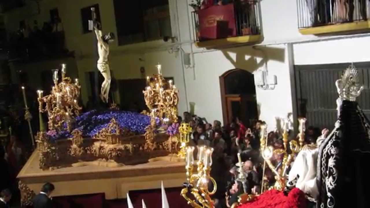 DESPEDIDA DEL CRISTO Y LAS ANGUSTIAS EN CALLE REAL ALCALA LA REAL S.SANTA 3-4-2015 1540