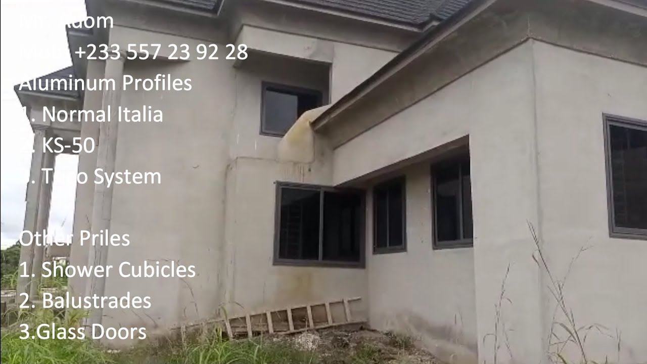 Building in Ghana KS 50 window installation | Ep-112 | Mr.  Adom Alu Profiles #brightandclara