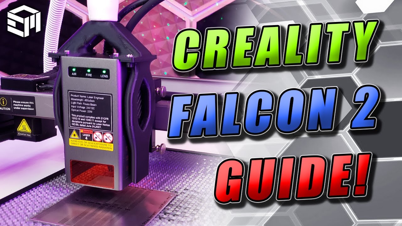 ПОДРОБНОЕ руководство по настройке Creality Falcon 2, сборка, LaserGRBL, вытяжка дыма, настройки ...