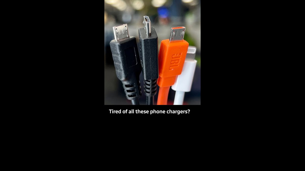 Tired of all of these phone chargers?