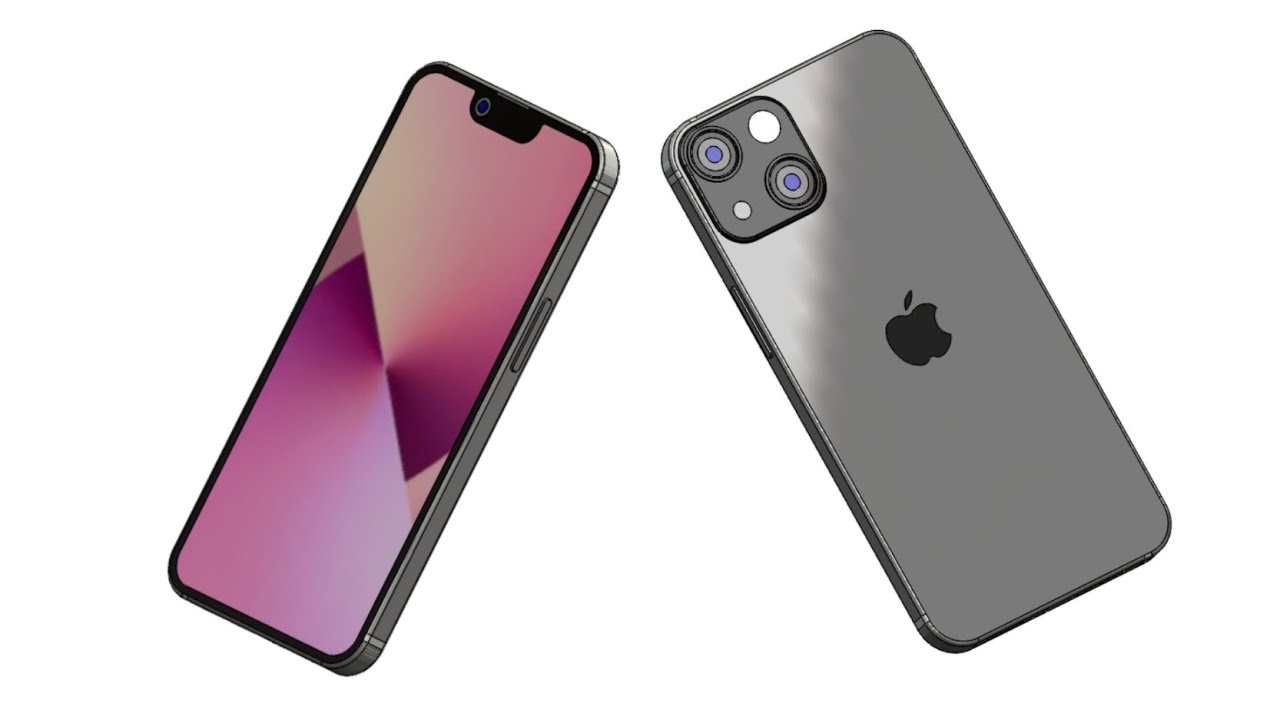 Cad modeling of iPhone 13 mini in solidworks