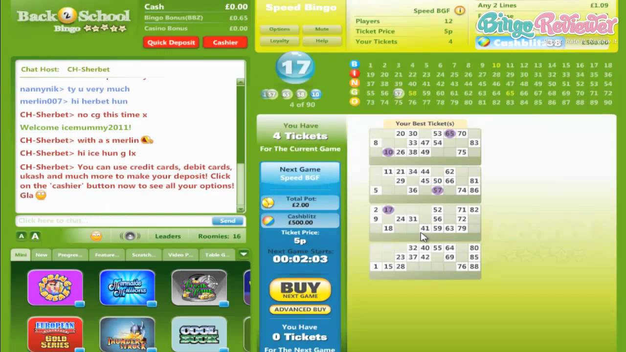 Back2School Bingo - Video Review by BingoReviewer