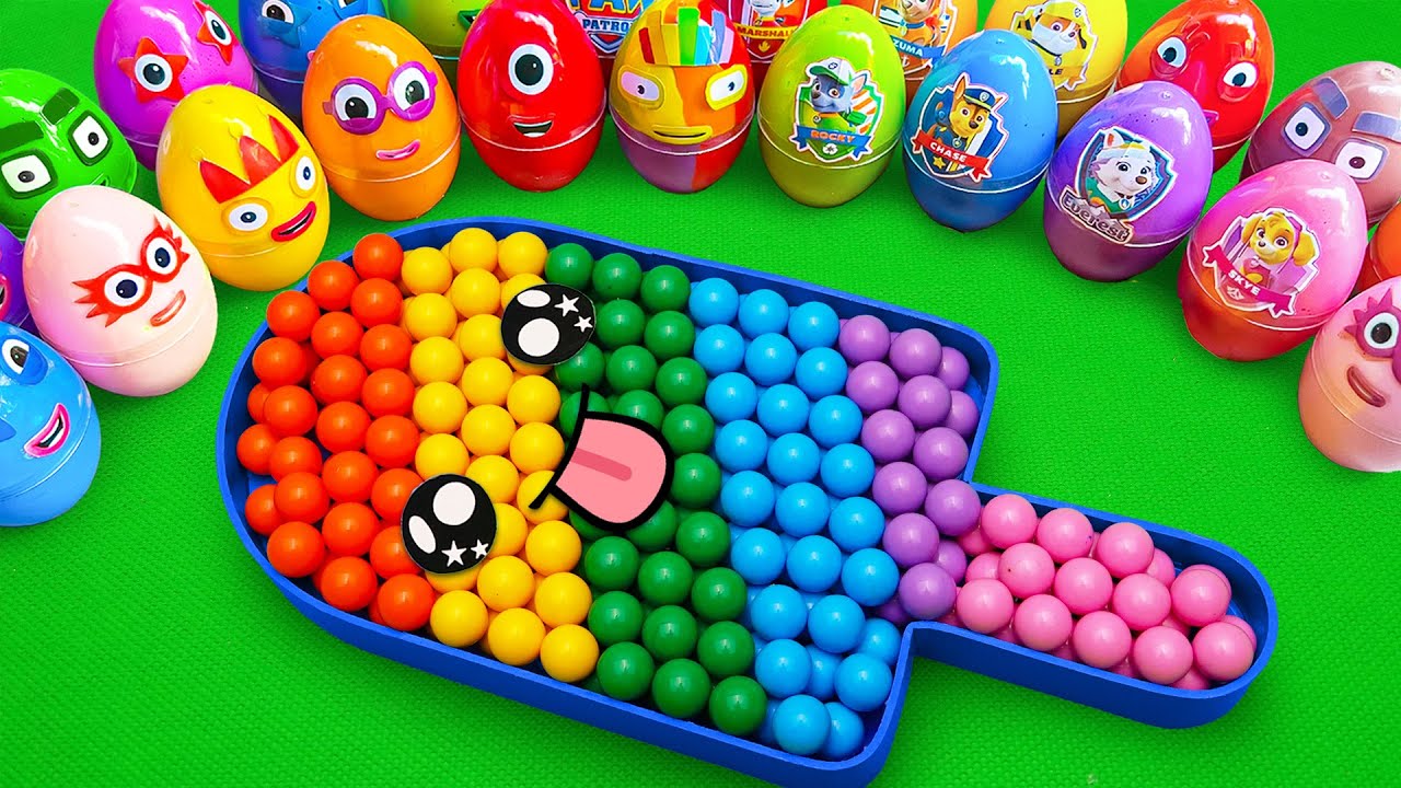 Satisfying ASMR | Make Rainbow Ice Cream Bathtub by Mixing Balls SLIME in Rainbow Eggs CLAY Coloring