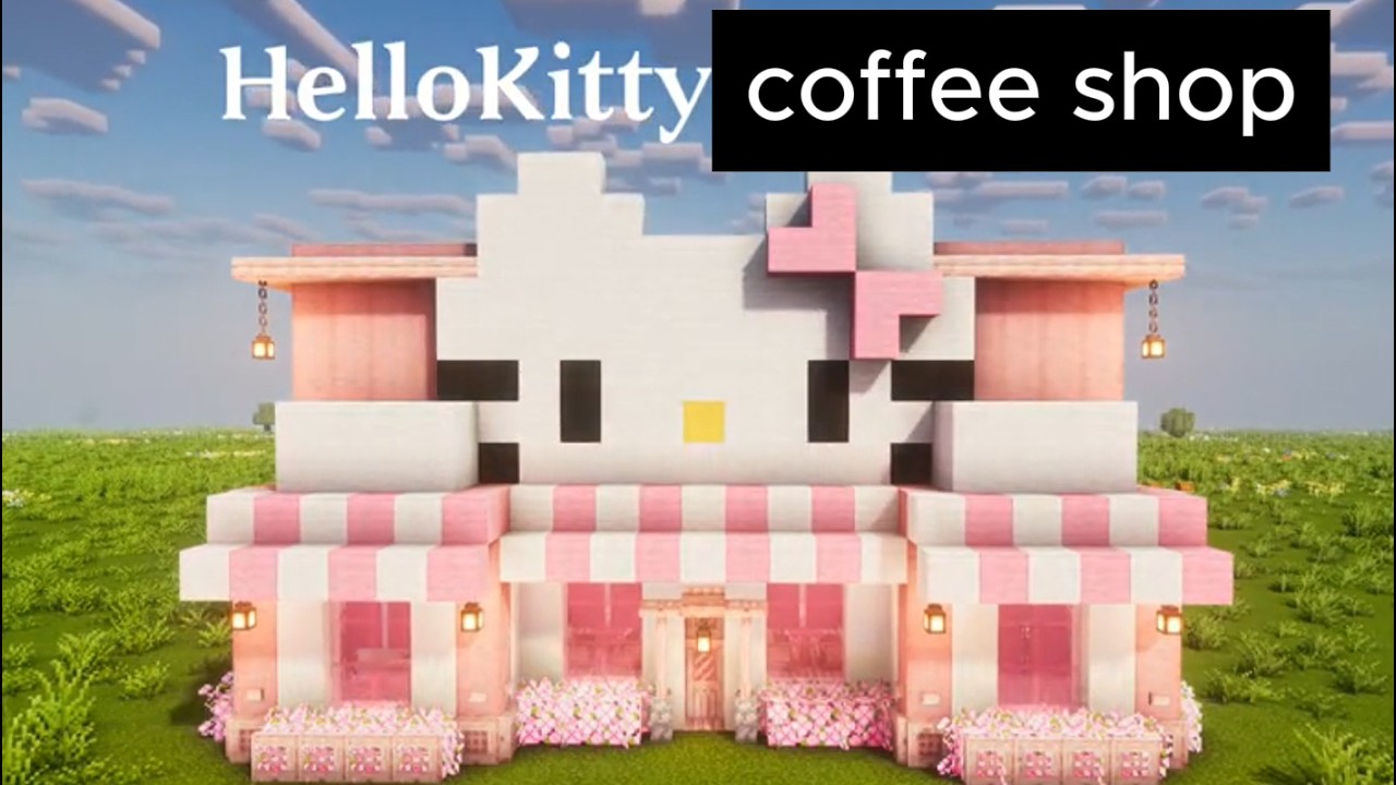I Built a Hello Kitty Cafe in Minecraft