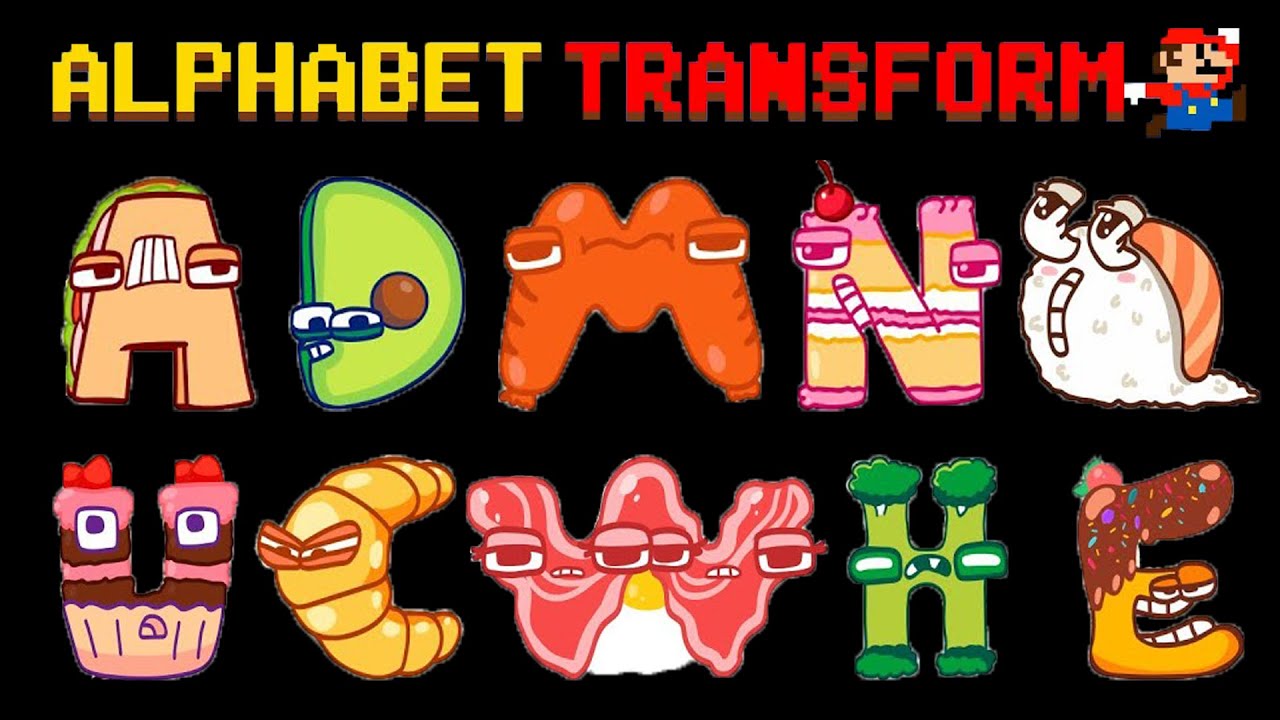 Alphabet Reverse Plush toy (All Letter..) BUT THEY FOOD | Alphabet Lore Animation | Game Animation