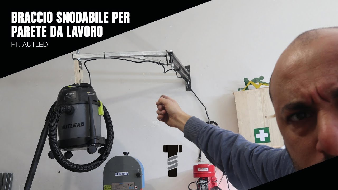 Braccio a snodo FAIDATE per parete laboratorio - mini jib crane