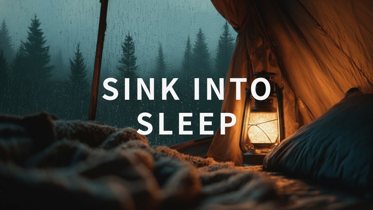 Sink Into Sleep – Gentle Rain Sounds Inside a Cozy Tent