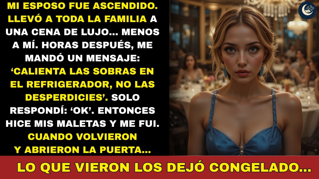 Mi esposo me excluyó de la cena de lujo y dijo: “Calienta las sobras”. Hice las maletas.
