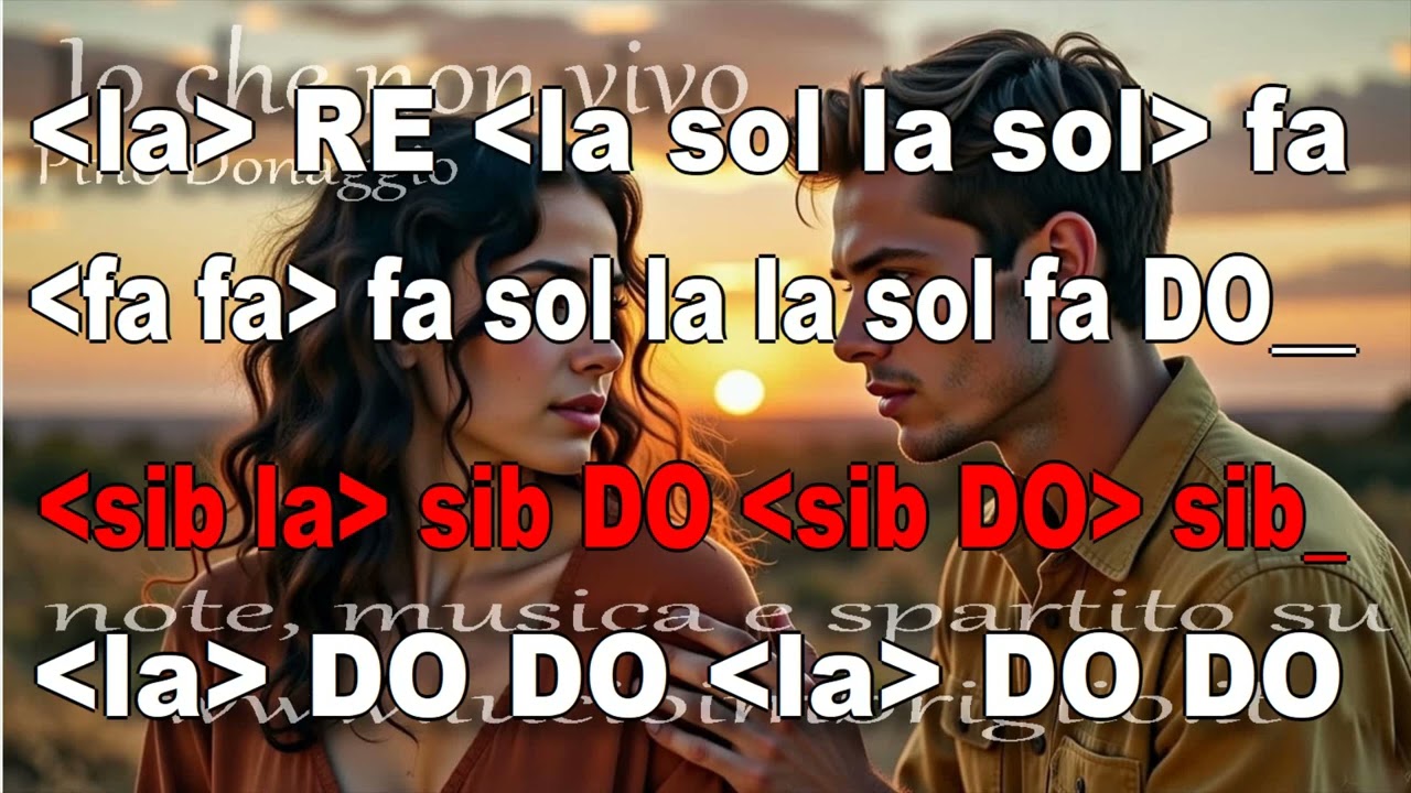 Io che non vivo - karaoke notazionale