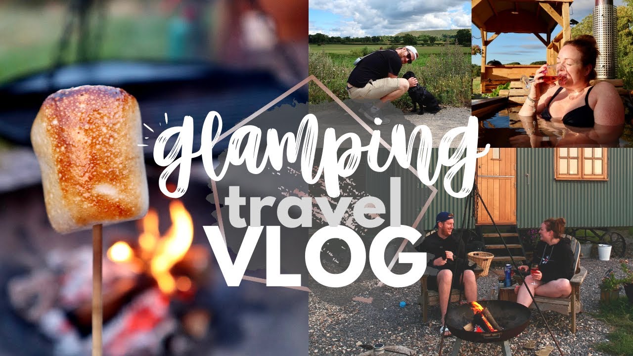 GLAMPING TRAVEL VLOG! 🌳 Countryside Dog Walks, Bonfire & Cosy Cabin Weekend Away • Dorset UK Retreat