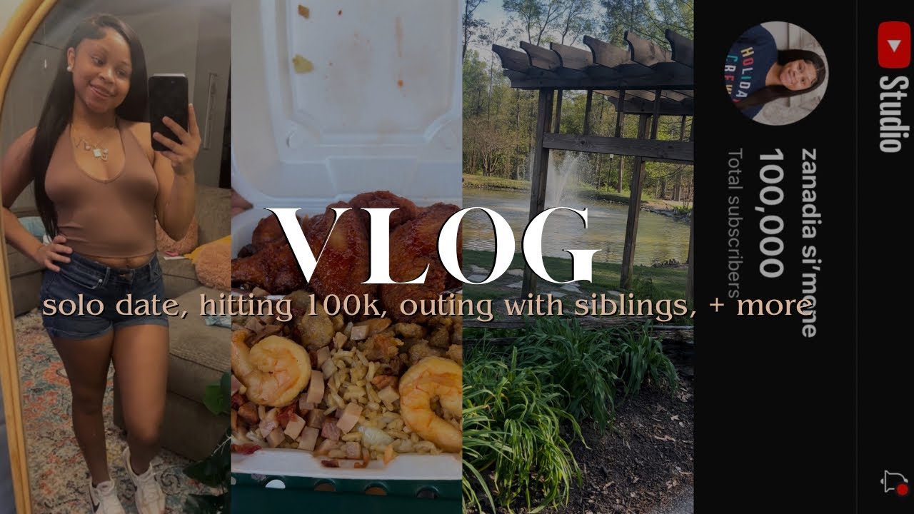 Zanadia Sim✮ne VLOG| solo date , hitting 100k , outing w/siblings, +more
