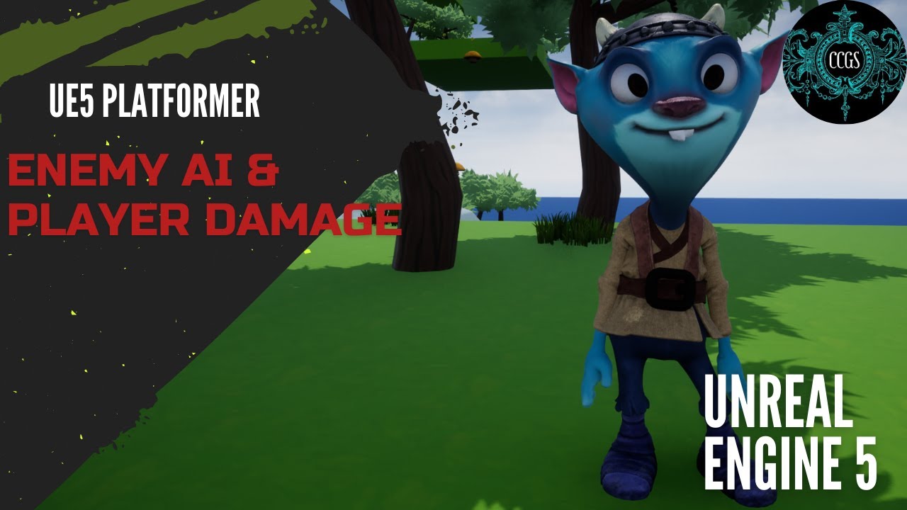 Unreal Engine 5 Beginner Series; Platformer (Enemy AI and Player Damage) #ue5 #unrealengine