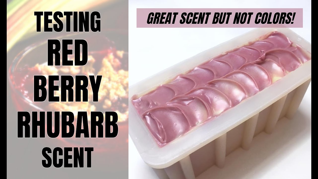 Red Berry Rhubarb Cold Process Soap