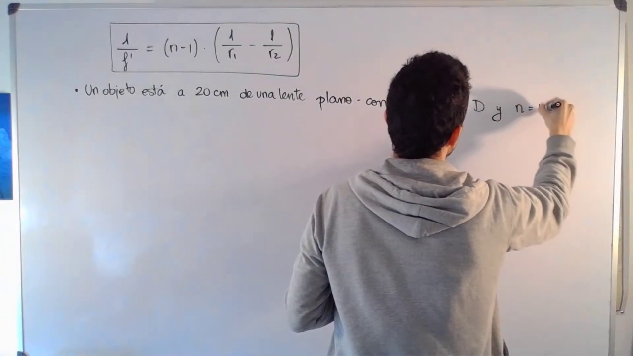 7- Óptica geométrica: Ecuación del fabricante de lentes (DIRECTO)
