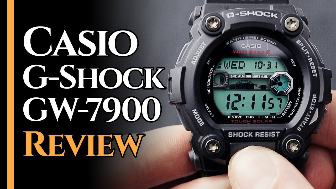 Casio G-Shock GW-7900-1ER [ОБЗОР И ФУНКЦИИ] Часы Casio G-Rescue для тонких запястий